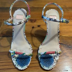 Louise Et Cie - snake skin heels, size 6.5, worn once.
